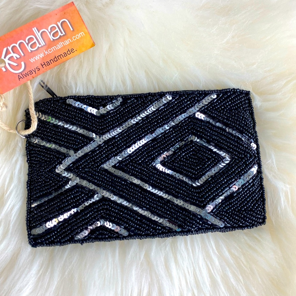 KC Malhan Beaded Clutch